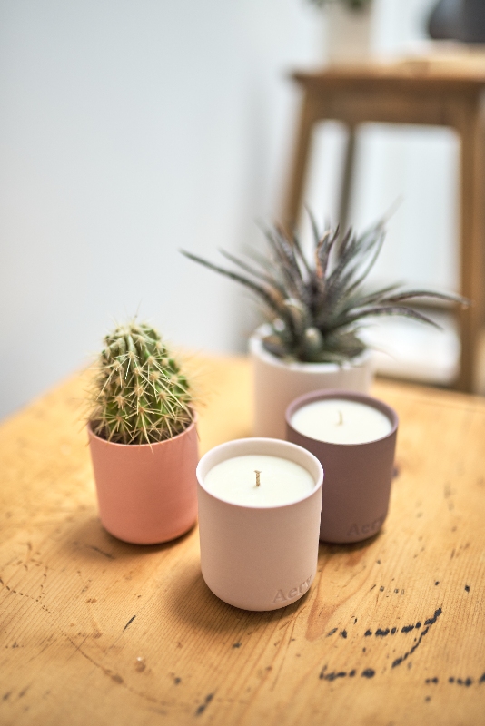 Elegant Gift Set of 3 Scented Candles in Ceramic Jars